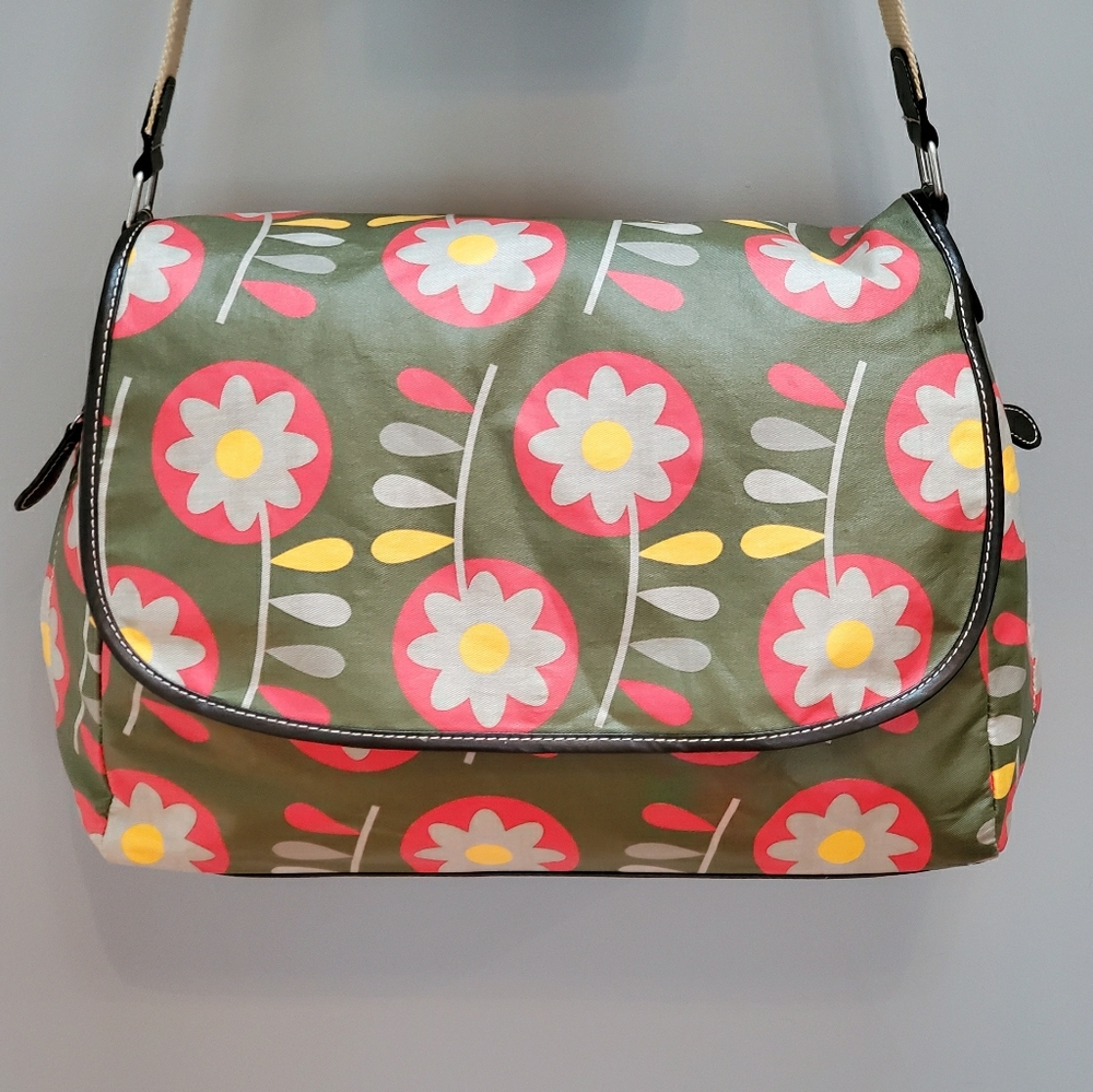 OiOi Australia Diaper Bag Retro Flower Messenger